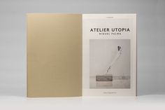 Miguel Palma Atelier Utopia Catalogue on the Behance Network #atelier #branding