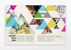 Six Pockets Magazine #geometry #colours #publication #spread #editorial #magazine
