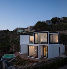 Sunflower House, coastal Spain. By Cadaval & Sola-Morales. #architecture #house #boxes #volumes