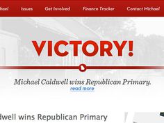Victory #political #design #web