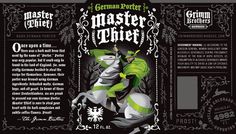 Grimm Brothers' Master Thief #packaging #beer #bottles #label