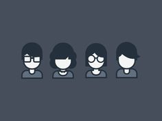 People Icon Set #icon #people #human #picto #symbol #face #avatar