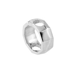 Via Napoli Ring silver | SMITH/GREY #mens #accessories #white #b&w #silver #damaged #black #texture #jewellery #men #jewelry #and #fashion #ring #grey