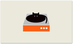 FFFFOUND! | Mikey Burton / Graphic Design, Illustration and Letterpress #record #logo #player #cat