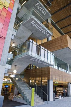 vancouver library stairs #vancouver #wayfinding