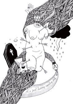 untitled #fuck #death #body #snake #illustration #mate #bw #love #timeless