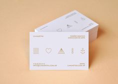 Personal Card on the Behance Network #card #business