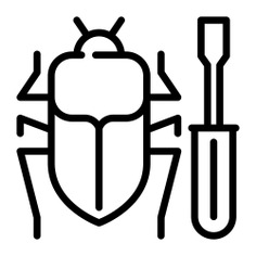 See more icon inspiration related to bug, insect, screwdriver, animals, tool and computing on Flaticon.