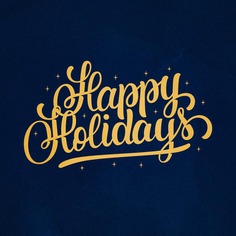 Happy Holidays Vector Lettering