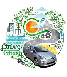 Matt Lehman Studio #illustration #advertising #green #automotive #eco
