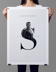Superman poster by dribbble.com/mrajkovic #minimalistic #design #poster #superman #typography