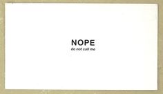 Tumblr #card #nope #business