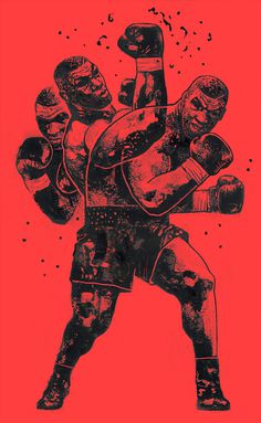 "Iron Mike" 16″x26″ Acrylic, Digital. 2016. Check out 'Prime Tyson: Undisputed in Ninety Seconds' on Vice Fightland.