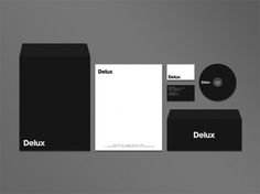 Delux Studio — Works of Roger Schami #white #stationary #design #graphic #black #and #minimalist