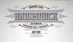 BibliOdyssey: Sanborn Fire Insurance Map Typography #lettering #ink #drawing #hand #typography