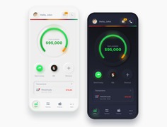 NEUMORPHIC BANK REDESIGN IN DARK AND LIGHT MODE BY HYPE4