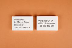 P.A.R Numbered by Martín Azúa #card #print #business