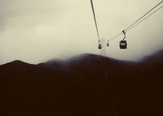 #mountain #white #lift #black #photography #and #gondola