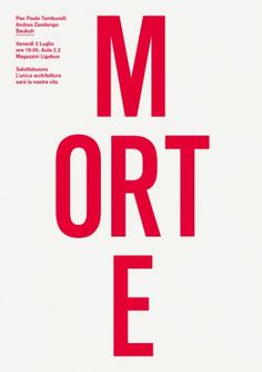 Salottobuono > news #design #minimal #poster #essential #type #typography