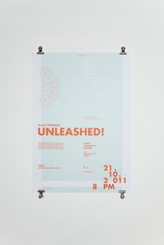 UNLEASHED! 2011 on Behance #event #layout #composition #poster
