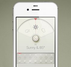 Weather iPhone App - WANKEN - The Art & Design blog of Shelby White #ux #design #wthr #ui #mobile