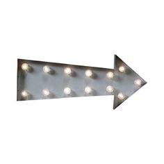 Grey LED Arrow Sign , 50 cm