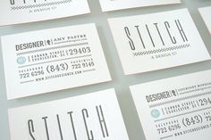 Blog « Stitch Design Co. #business #card #design #letterpress #stitch