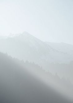 Deep into the cold mountain's heart on the Behance Network #mist #mountain #austria #cloudy