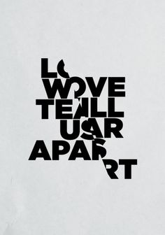 LOVE WILL TEAR US APART Art Print by Three Of The Possessed