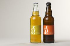 Middle Farm Cider & Perry Bottles Packaging by Eighth Day Design #packaging #bottle
