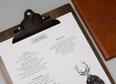 Graphic-ExchanGE - a selection of graphic projects #barn #branding #menu #design #the