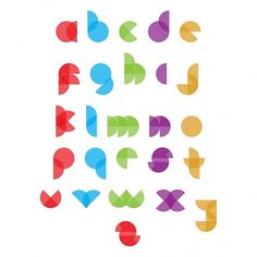 Flickr: Your Photostream #letters #color #circles #alphabet #typography