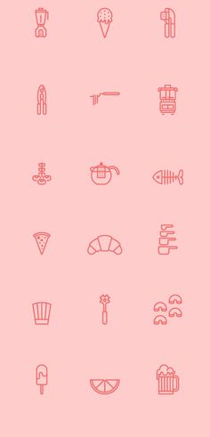 RNS Pictográfica Cocina on Behance #icon #sign #set #picto #symbol #outline