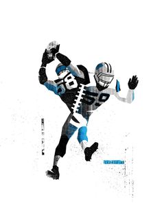 MONSTER #Illustration by Matt Stevens #Sports #NFL #Carolina #Panthers #American #Football