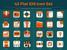 Free Flat iOS Icon Set
