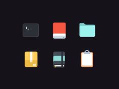 Just Icons #flat #vector #icons #colour #web