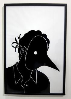 The Fox Is Black » Parra Exhibit at Arkitip's Project Space #white #arktip #black #illustration #and #birdman #parra