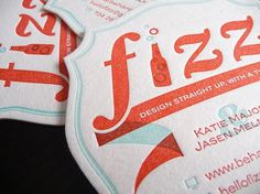 Fizz Coasters on the Behance Network #beer #coasters #letterpress
