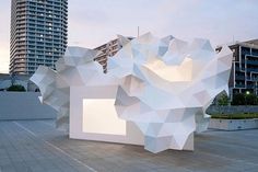 Bloomberg Pavilion Project - today and tomorrow #geometry #architecture #white