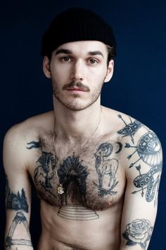 Moustache Portrait #tattos #portrait #moustache