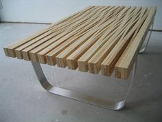 Steam Bent Table | Design Milk #bent #wood #metal #table #ply