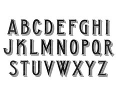 sonoma-alphabet.png 600×500 pixels #hische #jessica #vintage #type #typography