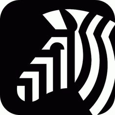 FFFFOUND! | wyman_natzoozebra_06.gif 1000×1000 pixels #icon #blackwhite #zebra