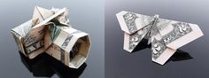 Original Money Origami by 'craigfoldsfives' | Colossal #origami #paper #money