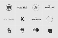 Selected Logos #logos #design #black #symbols #logotypes #grey