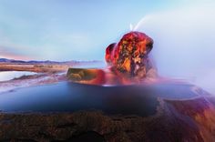 CJWHO ™ (Stunning Shots of Fly Geyser, Nevada's Hidden...) #amazing #geyser #design #landscape #colors #photography #nevada #nature