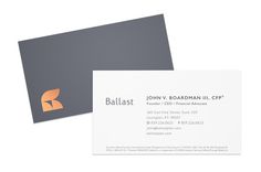 Ballast_BusinessCard #business #card #copper #foil #ballast #grey