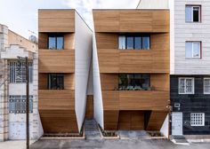 Afsharian's House by ReNa Design has vertical slice in facade