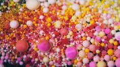 Pacific Light: Macro Footage of Ink, Oil and Soap Shot by Ruslan Khasanov #pink #yellow #orange #color #orbs #paint #photography #macro