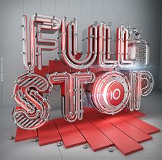 Fullstop on Behance #3d #full #typo #stop
